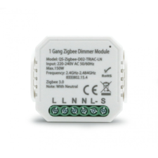 Tuya SMARTZILLA Tuya Zigbee kapcsoló mögé rejthető 1 csatornás dimmelhető kapcsoló okosító okos kiegészítő