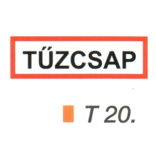 Tüzcsap piktogram t 20. információs címke