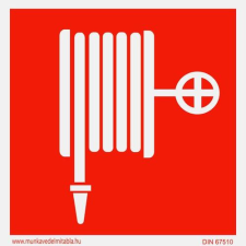  Tűzcsap - utánvilágító műanyag, 100*100mm információs tábla, állvány