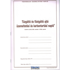 Tűzgátló és füstgátló ajtó üzemeltetési és karbantartási napló határidőnapló