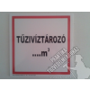  Tűzivíztározó műanyag tábla (tűzivíztározó szerelvény)