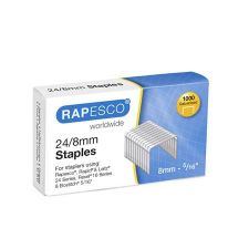  Tűzőkapocs, 24/8, horganyzott, RAPESCO gemkapocs, tűzőkapocs