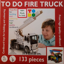 Tűzoltóautó - Fire Truck, 133 darabos autópálya és játékautó