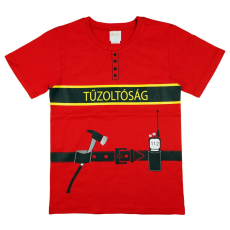  Tűzoltós fiú rövid ujjú póló