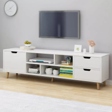 TV-állvány multifunkciós médiaállvány 140x30x38 cm fehér RT04 bútor