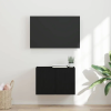  TV Fali Szekrény Fekete 59,5 x 31 x 40 cm Faanyag
