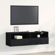  TV Fali Szekrény Fekete tölgy 100 x 30 x 30 cm Faanyag bútor