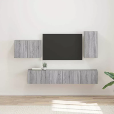  TV falit kabinet szett 4 pcs Szürke Sonoma Faanyag bútor