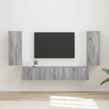  TV falit kabinet szett 4 pcs Szürke Sonoma Faanyag bútor
