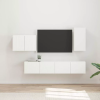  TV falit kabinet szett Falra szerelhető 4 pcs Fehér Faanyag