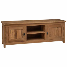  TV-szekrény 110 x 30 x 40 cm Természetes Tömör Teakfa bútor