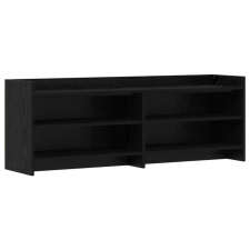  TV szekrény 135 x 33 x 47 cm Fekete Tölgy Szerelt Fa bútor