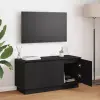  TV szekrény Fekete tölgy 100 x 38 x 49 cm Faanyag