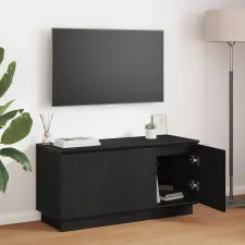  TV szekrény Fekete tölgy 100 x 38 x 49 cm Faanyag bútor