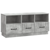  TV szekrény fiókkal Betonszürke 102 x 34,5 x 47 cm Szerelt Fa