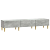  TV szekrény fiókkal Betonszürke 147 x 34,5 x 30 cm Szerelt Fa
