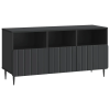  TV szekrény fiókkal Fekete 102 x 34,5 x 50 cm Szerelt Fa
