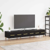  TV szekrény fiókkal Fekete tölgy 150 x 36 x 30 cm Faanyag