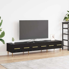 TV szekrény fiókkal Fekete tölgy 150 x 36 x 30 cm Faanyag bútor