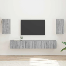  TV szekrény garnitúra 3 pcs Szürke Sonoma Faanyag bútor