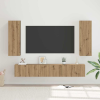  TV szekrény garnitúra 4 pcs kézműves tölgy 30.5 x 30 x 90 cm