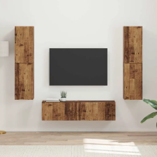  TV szekrény garnitúra 6 pcs Öreg fa Faanyag bútor