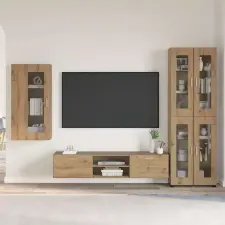  TV szekrény garnitúra FLORIN 3 pcs Artisan tölgy Faanyag bútor