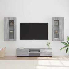  TV szekrény garnitúra FLORIN 3 pcs Szürke Sonoma Faanyag bútor