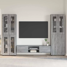 TV szekrény garnitúra FLORIN 3 pcs Szürke Sonoma Faanyag bútor