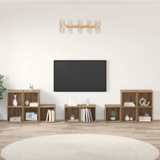  TV Szekrény Szett polcokkal tárolóval 8 pcs Artisan tölgy Faanyag bútor