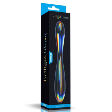 Twilight Gleam Glass Dildo- Double Delight műpénisz, dildó