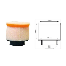 Twin Air légszűrő hengeres Ø40mm - 158972 egyéb motorkerékpár alkatrész