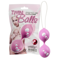 Twin Twin Balls - gésagolyó-duó (pink) kéjgolyó