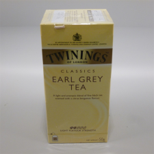 Twinings earl grey fekete tea 25x2g 50 g tea