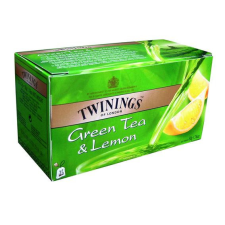  TWININGS Zöldtea, 25x1,6 g, TWININGS &quot;Green Tea &amp; Lemon” tea