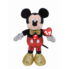 Ty. Plus TY 20 cm Beanie Babies Disney Mickey csillogással és hangokkal plüssfigura