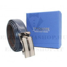  Tycoon férfi bőr öv díszdobozban - Sötétkék ajándéktárgy