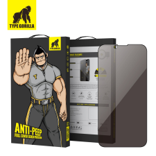 Type Gorilla Apple iPhone 15 Pro TG Privacy 2.5D Üvegfólia - Fekete mobiltelefon kellék