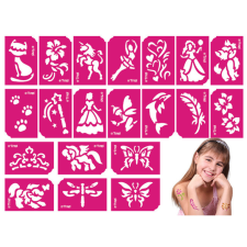 TyToo Sablon szett - lányoknak - 21 db-os csillámtetoválás