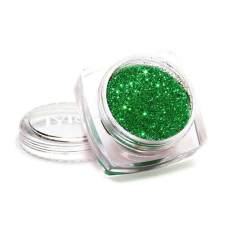 TyToo Smaragdzöld finom csillámpor tégelyben - 5 ml csillámtetoválás