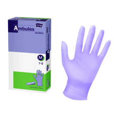 TZMO Ambulex nitril gumikesztyű lila M gyógyászati segédeszköz