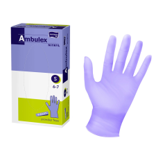 TZMO Ambulex nitril gumikesztyű lila S gyógyászati segédeszköz