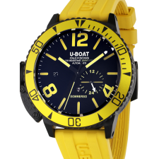 U-Boat 9668 Sommerso Yellow IPB Automatic Mens Watch 46mm 30ATM, karóra
