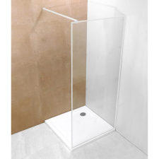 U Design Whitey zuhanyfal fehér kerettel, A-20P-3, 100x190 cm kád, zuhanykabin