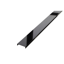  U Profil - Fényes Fekete - 40mm széles építőanyag