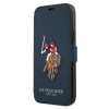 U.S. POLO ASSN. US Polo USFLBKP12LPUGFLNV iPhone 12 Pro Max 6,7" kék könyvtok Polo Embroidery Collection
