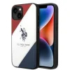 U.S. POLO ASSN. US Polo USHCP14SPSO3 iPhone 14 6,1" fehér tricolor dombornyomott tok