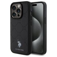 U.S. POLO ASSN. US Polo USHCP15LPYOK iPhone 15 Pro 6.1&quot; fekete Yoke minta tok tok és táska