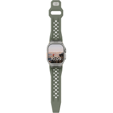 UAG Monarch Strap Apple Watch 49mm / 46mm /45mm / 44mm / 42mm szíj - Olive Titanium okosóra kellék