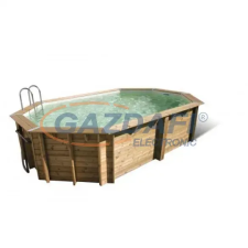  UBBINK Ocea 400x610x130cm Medence Bézs Fóliával medence